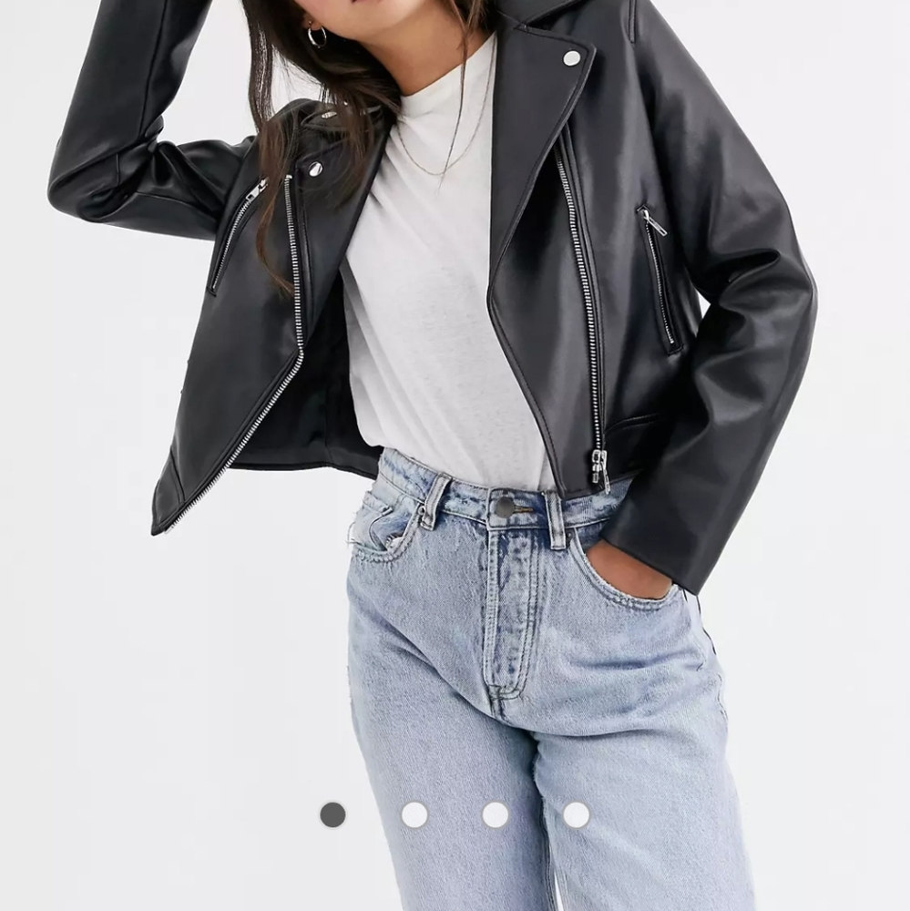 ASOS leather biker jacket